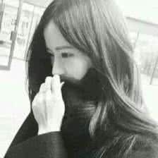 qq闺蜜黑白头像女生:对你的爱